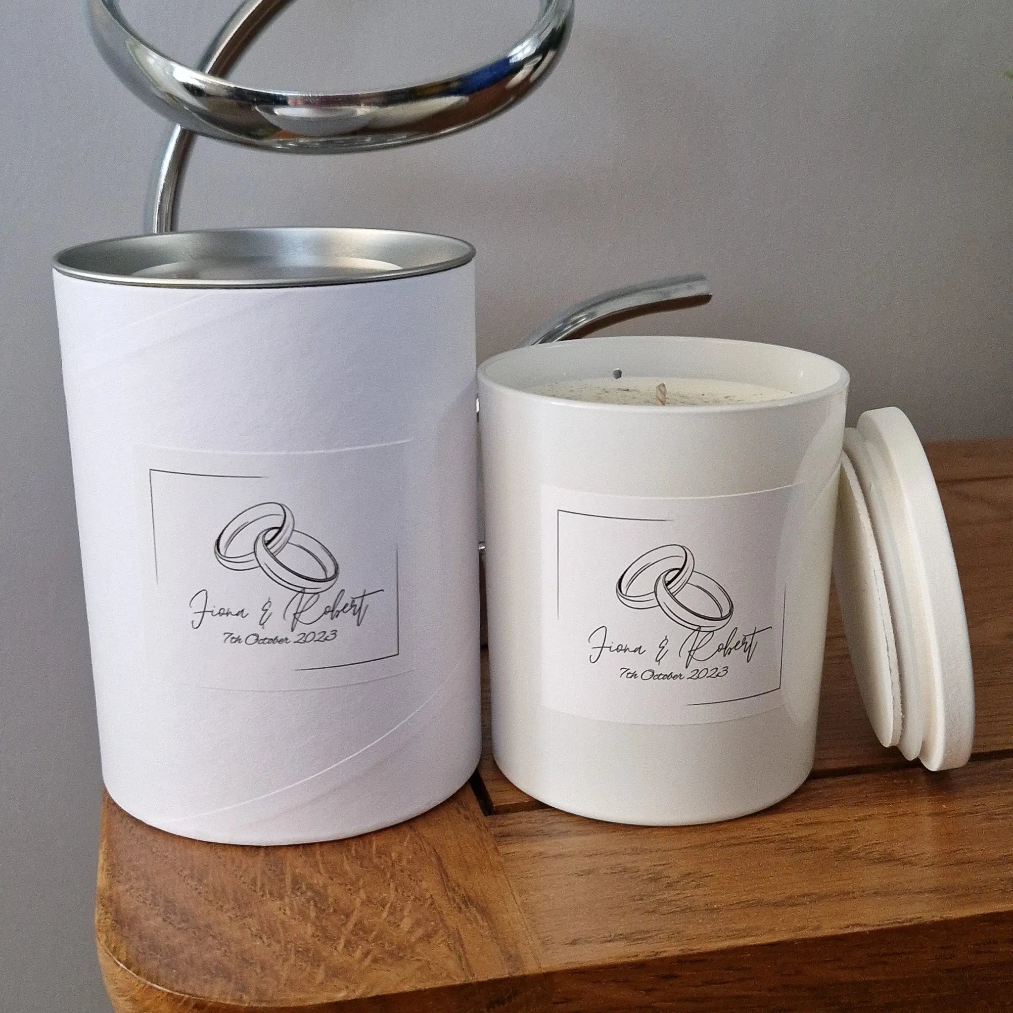 Custom Wedding Candle – Large Candle The Stirling Candle Company