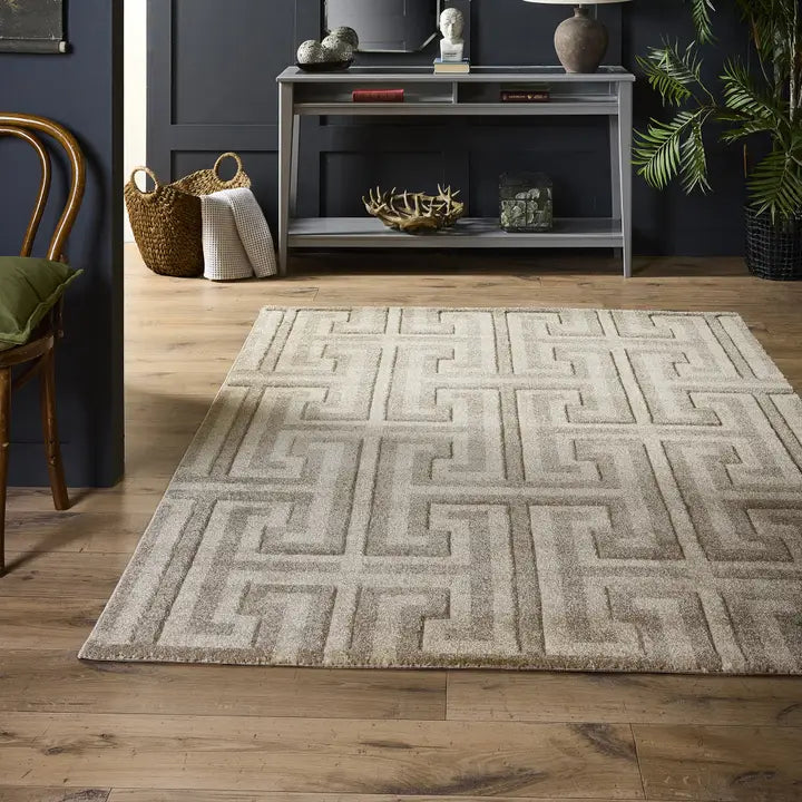 Origins Greek Key Rug | Taupe/Beige