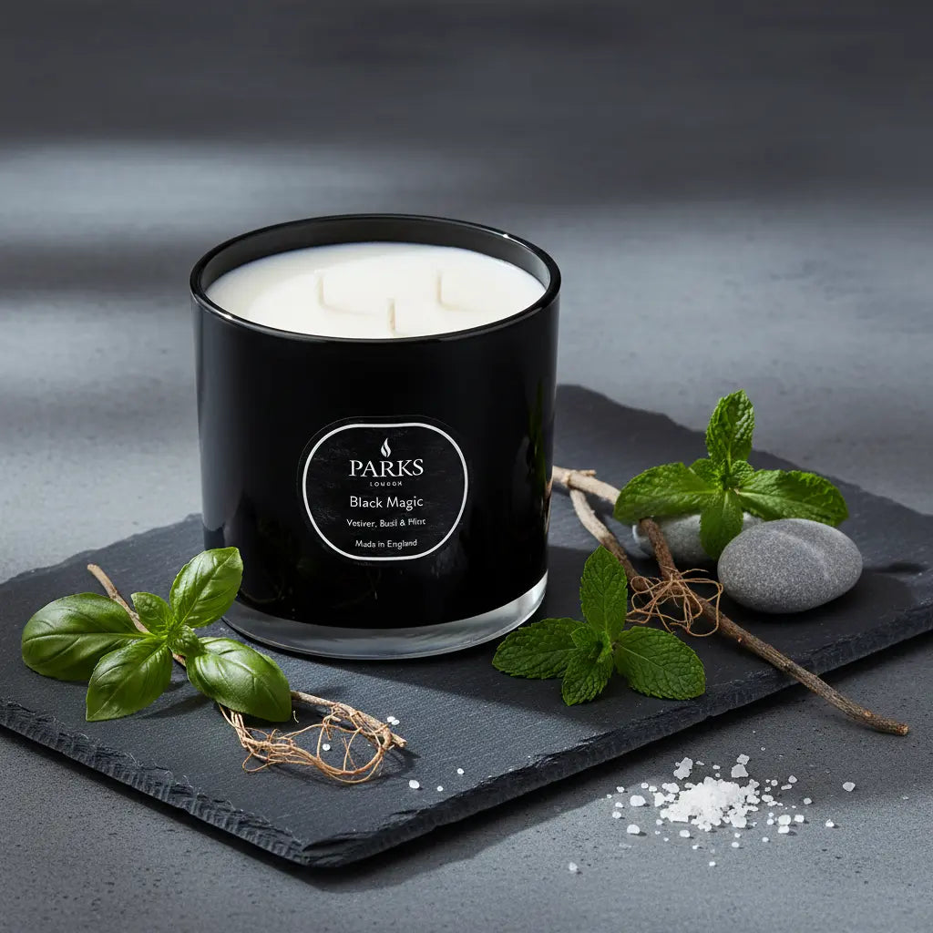 Vetiver, Basil & Mint 3 Wick Candle