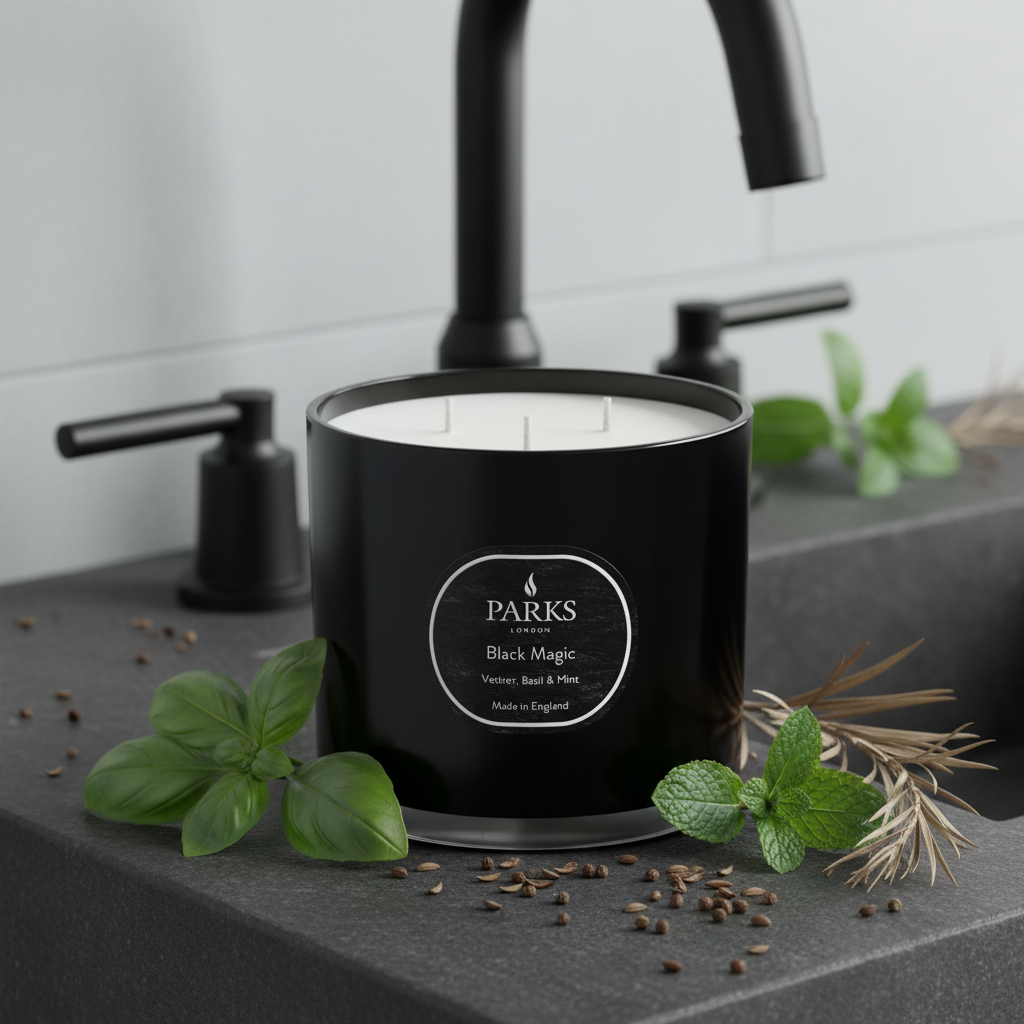 Vetiver, Basil & Mint 3 Wick Candle