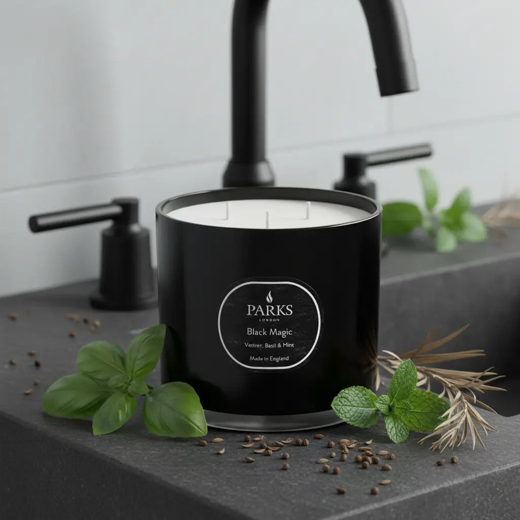 Vetiver, Basil & Mint 3 Wick Candle
