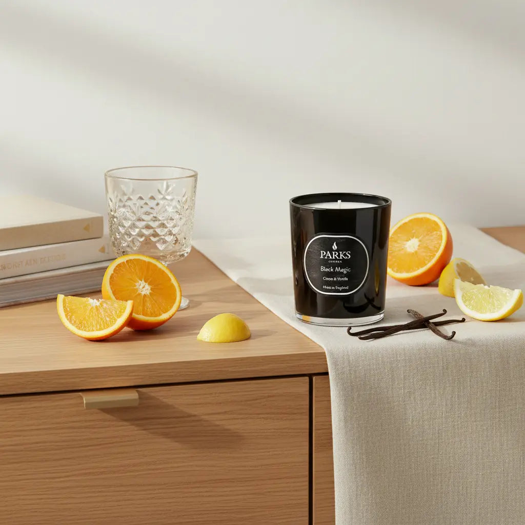 Black Magic Citrus & Vanilla Candle — 180g Parks Candles