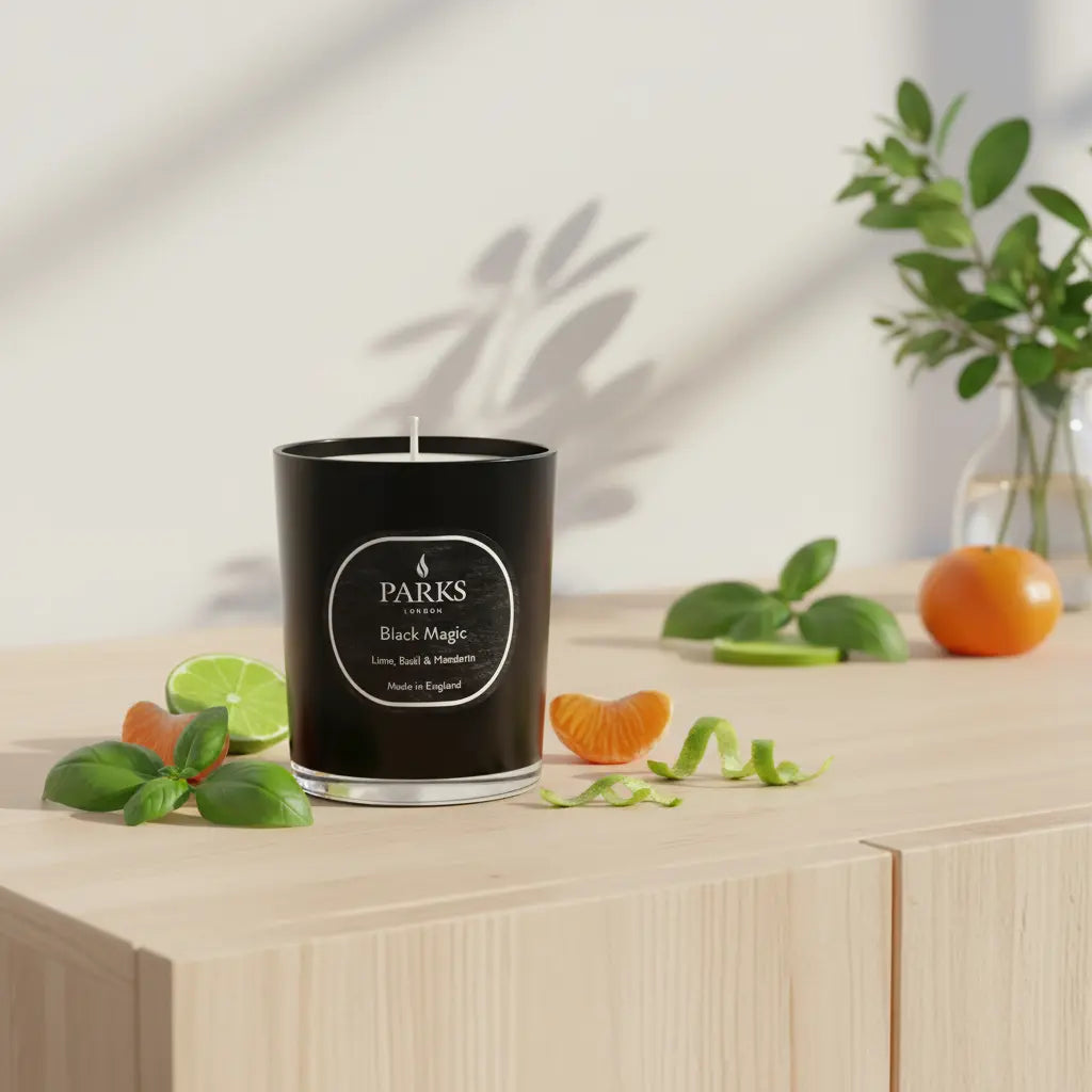 Lime, Basil & Mandarin Candle — 180g Parks Candles