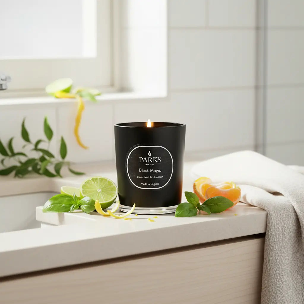 Lime, Basil & Mandarin Candle — 180g Parks Candles