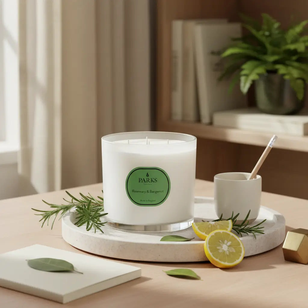 Rosemary & Bergamot 3 Wick Candle