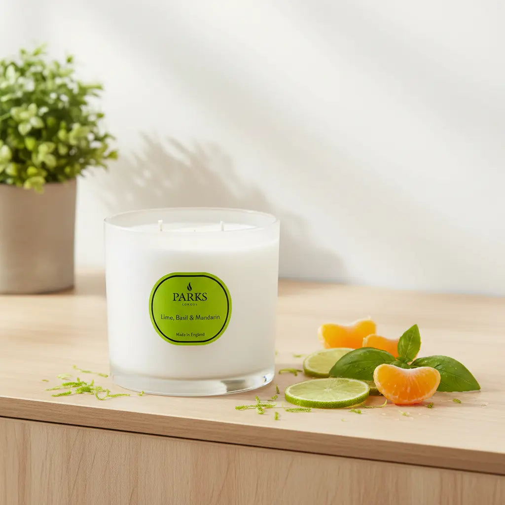 Lime, Basil & Mandarin 3 Wick Candle