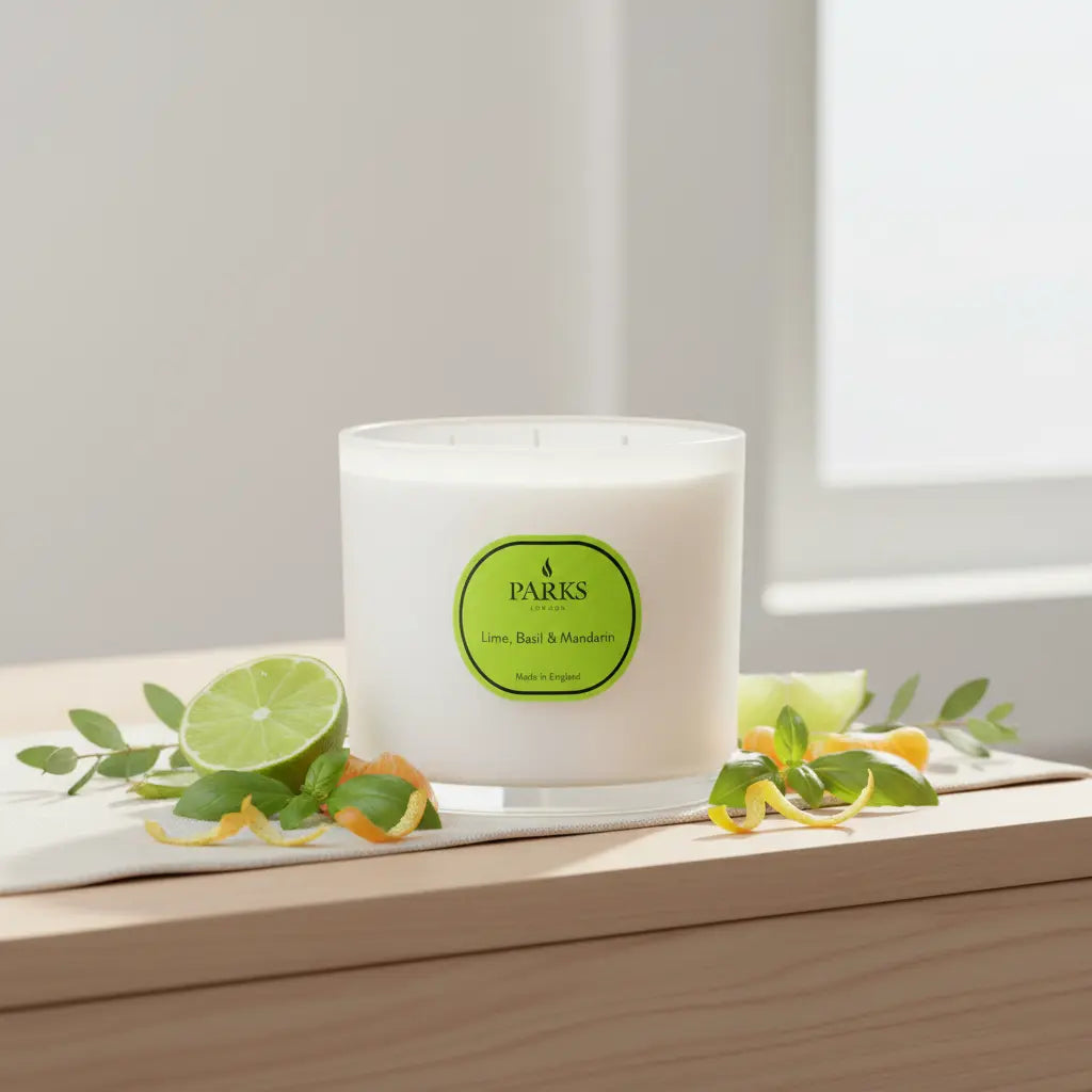 Lime, Basil & Mandarin 3 Wick Candle
