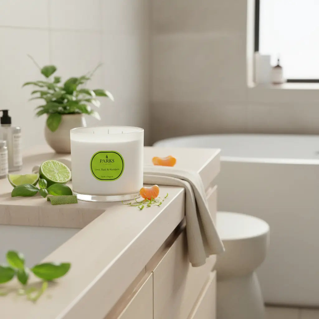 Lime, Basil & Mandarin 3 Wick Candle
