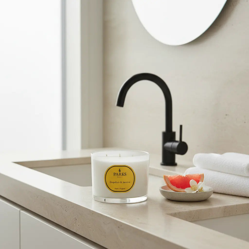Grapefruit & Jasmine Candle — 350g Parks Candles