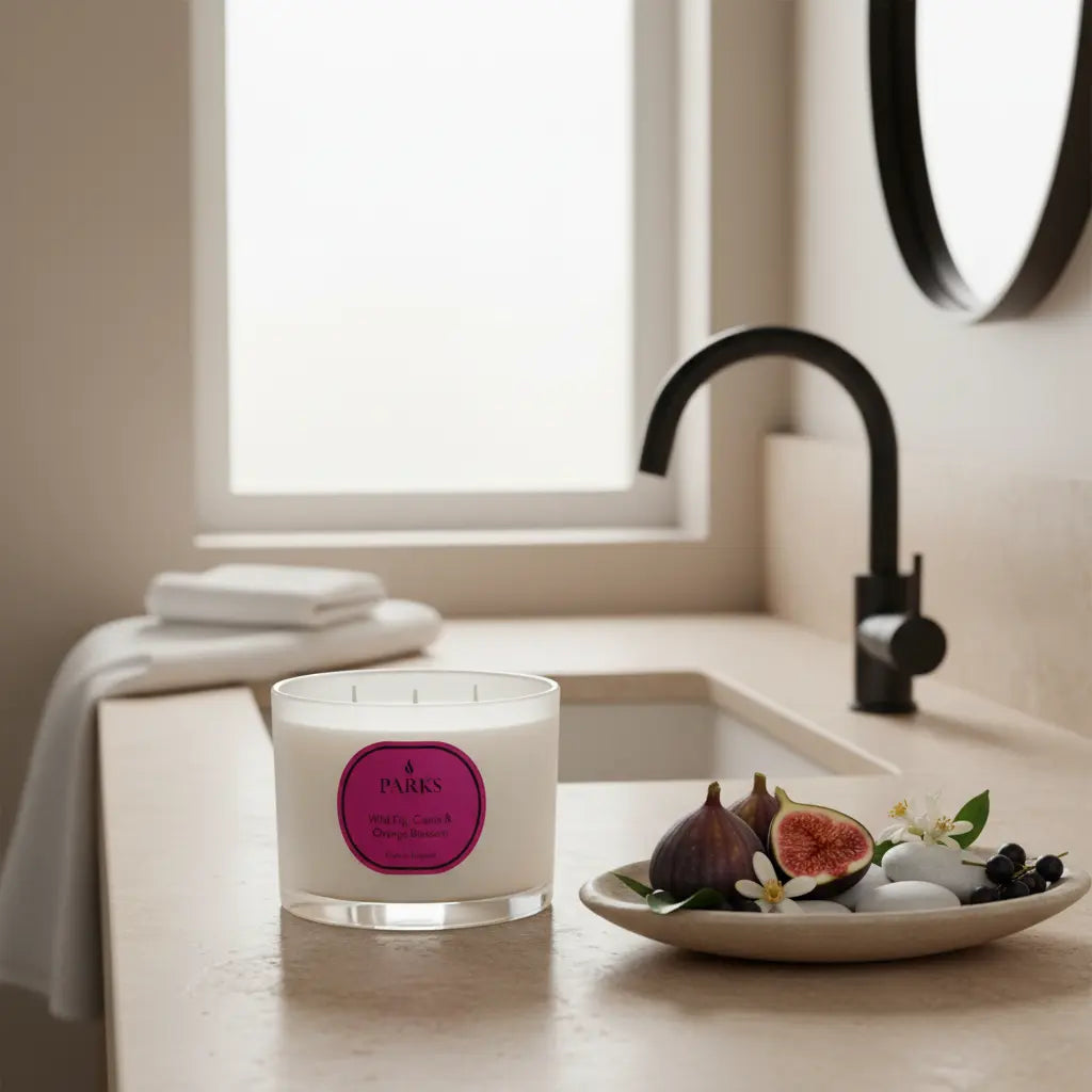 Wild Fig, Cassis & Orange Blossom 3 Wick Candle Parks Candles