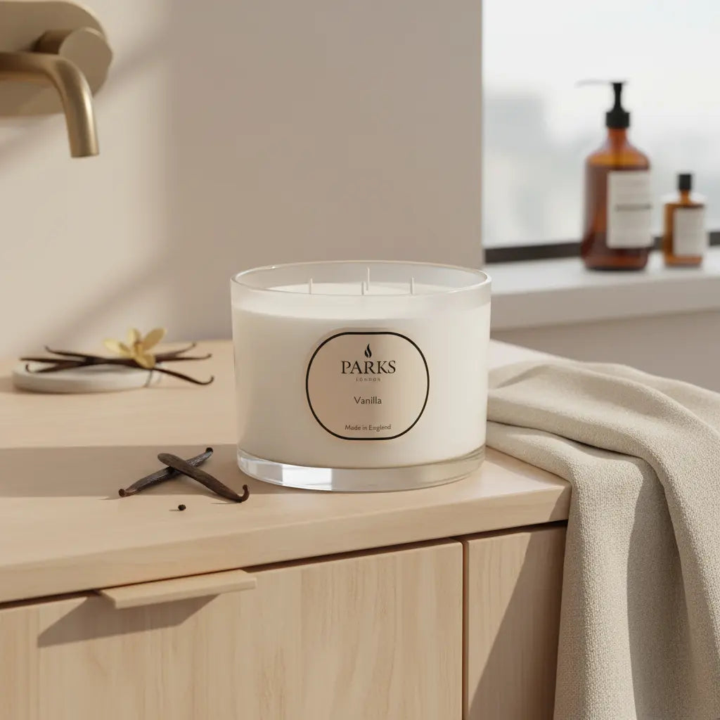 Vanilla 3 Wick Candle Parks Candles