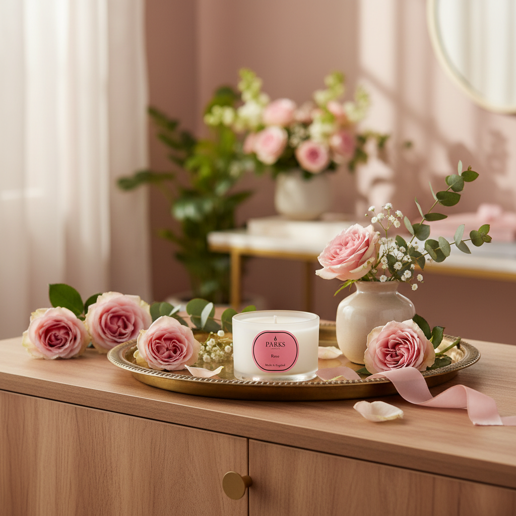 Rose Travel Candle