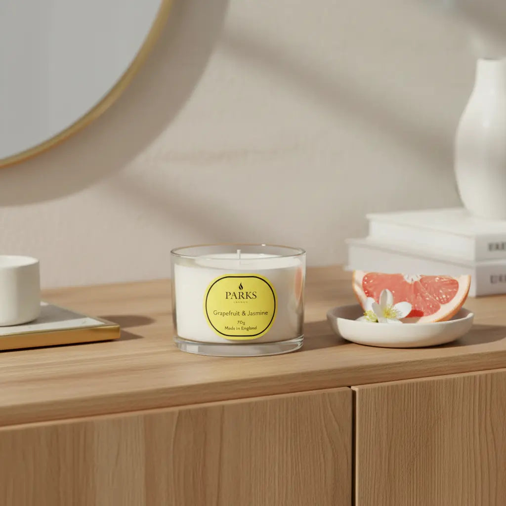 Grapefruit and Jasmine Travel Candle Parks Candles