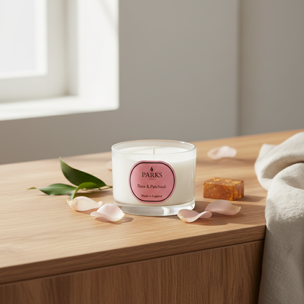 Rose & Patchouli Travel Candle
