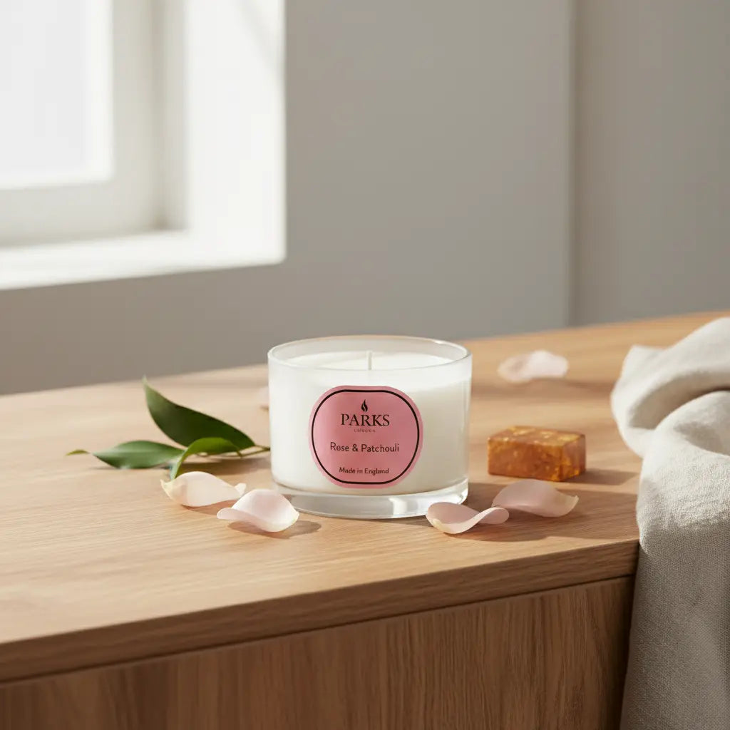 Rose & Patchouli Travel Candle