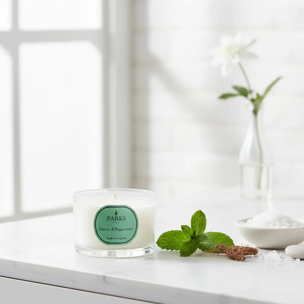 Vetiver and Peppermint Travel Candle Parks Candles