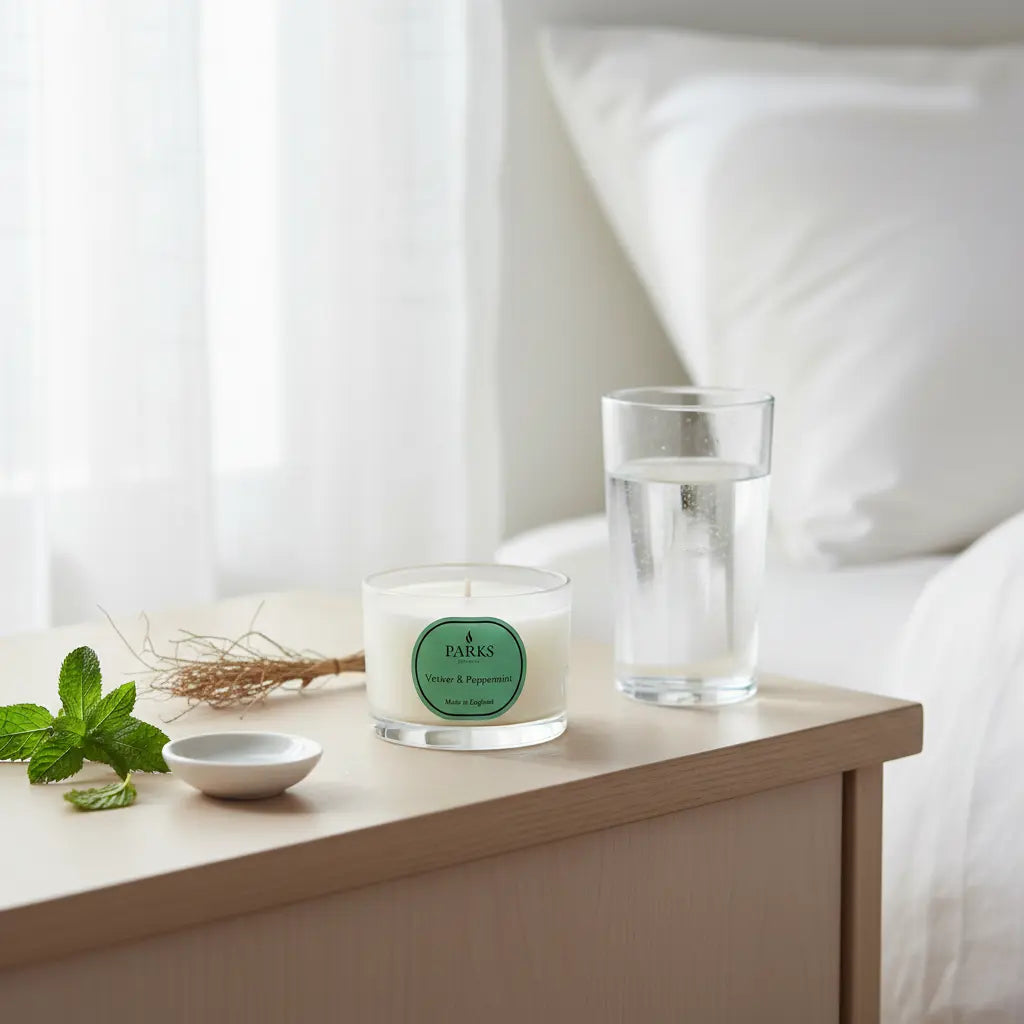 Vetiver and Peppermint Travel Candle Parks Candles