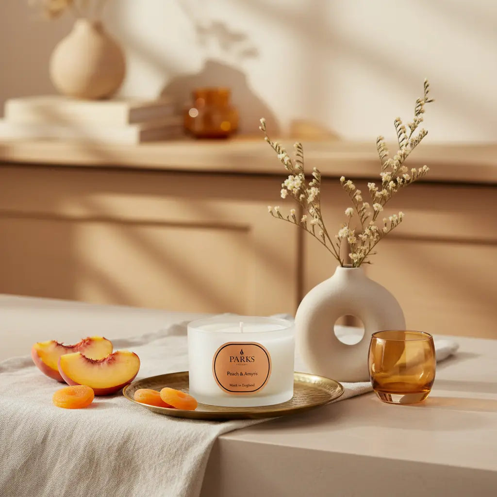 Peach & Amyris Travel Candle Parks Candles
