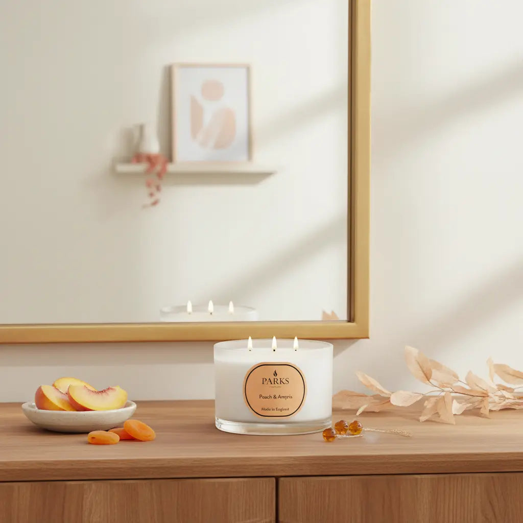 Peach & Amyris Travel Candle Parks Candles
