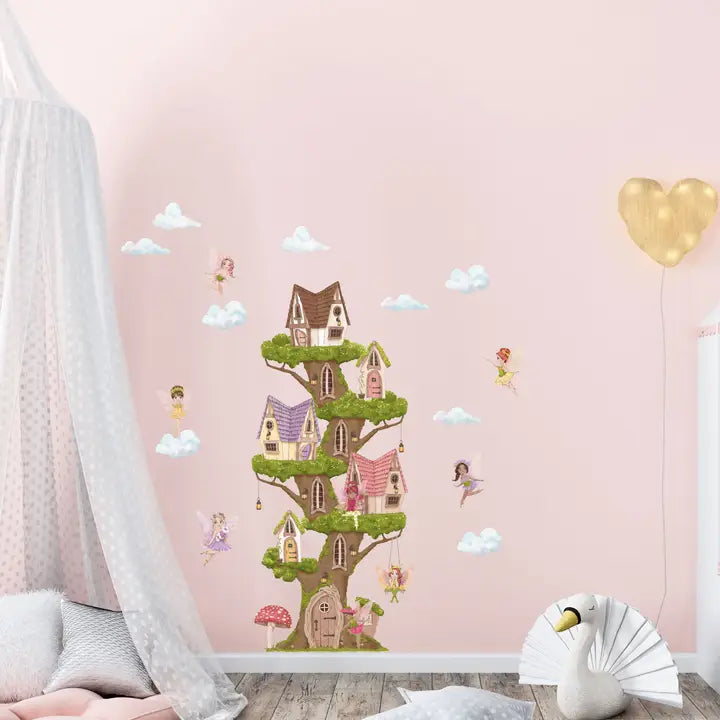 Fairy Tree House Wall Sticker Pack
