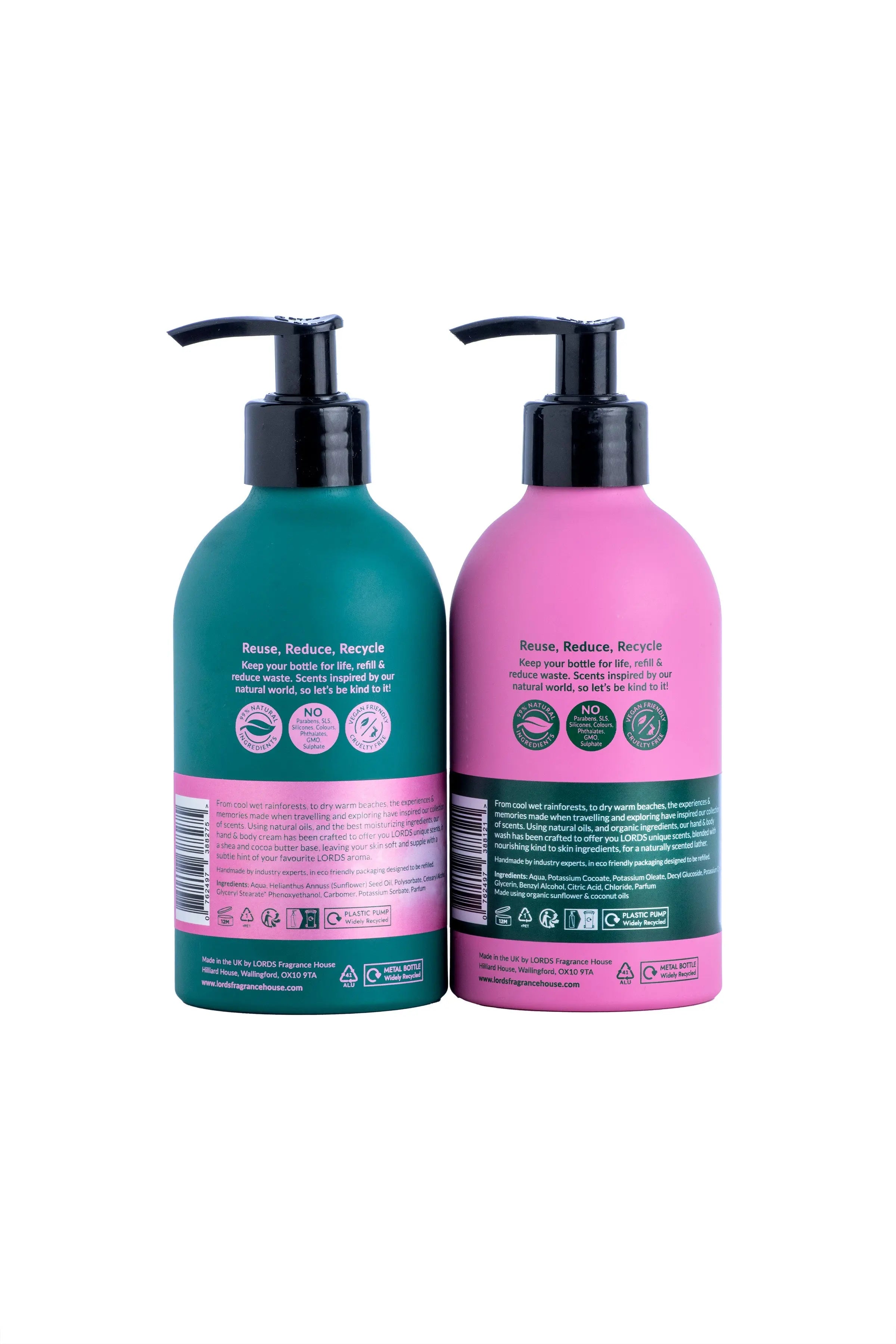 Hand & Body Wash, Pink, Rinse & Repeat Aluminium LORDS Fragrance House