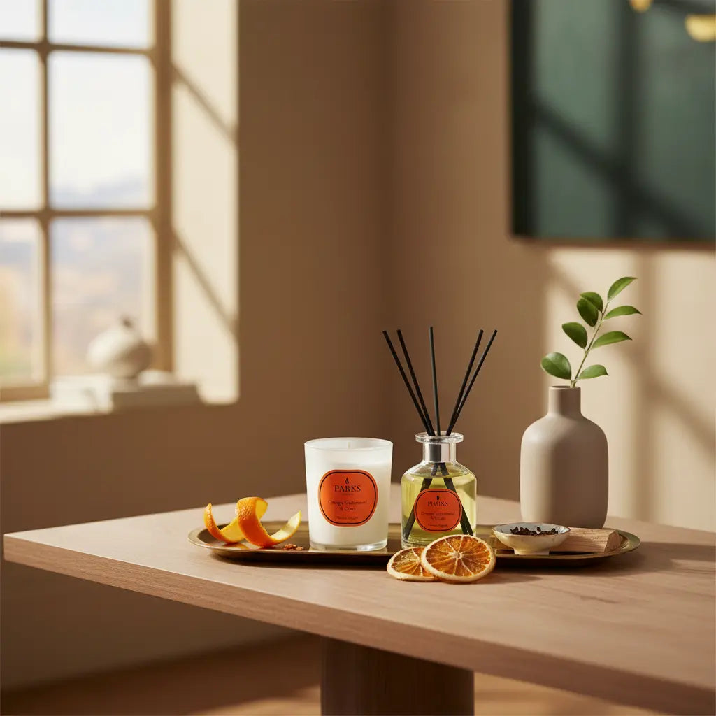 Orange, Cedarwood & Clove Candle & Reed Diffuser — 180g