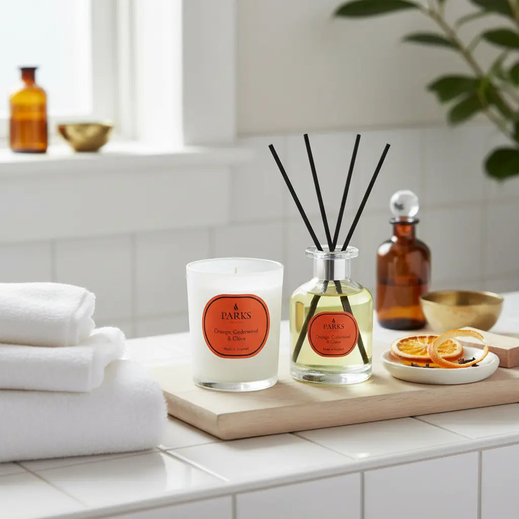 Orange, Cedarwood & Clove Candle & Reed Diffuser — 180g