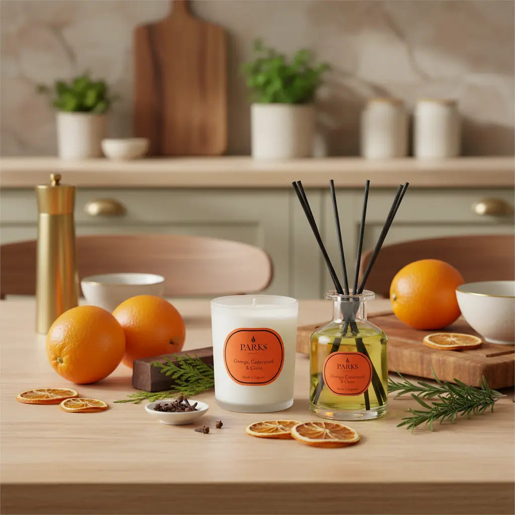 Orange, Cedarwood & Clove Candle & Reed Diffuser — 180g