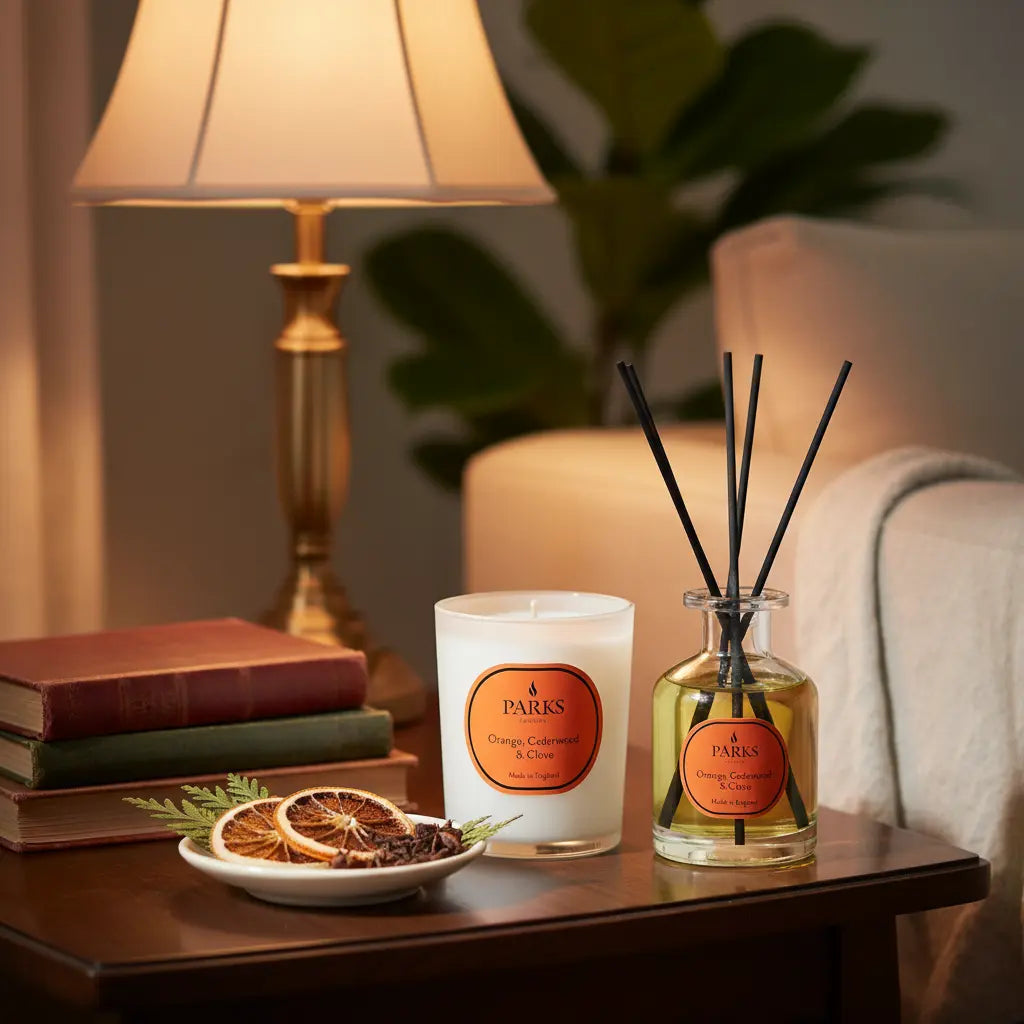 Orange, Cedarwood & Clove Candle & Reed Diffuser — 180g