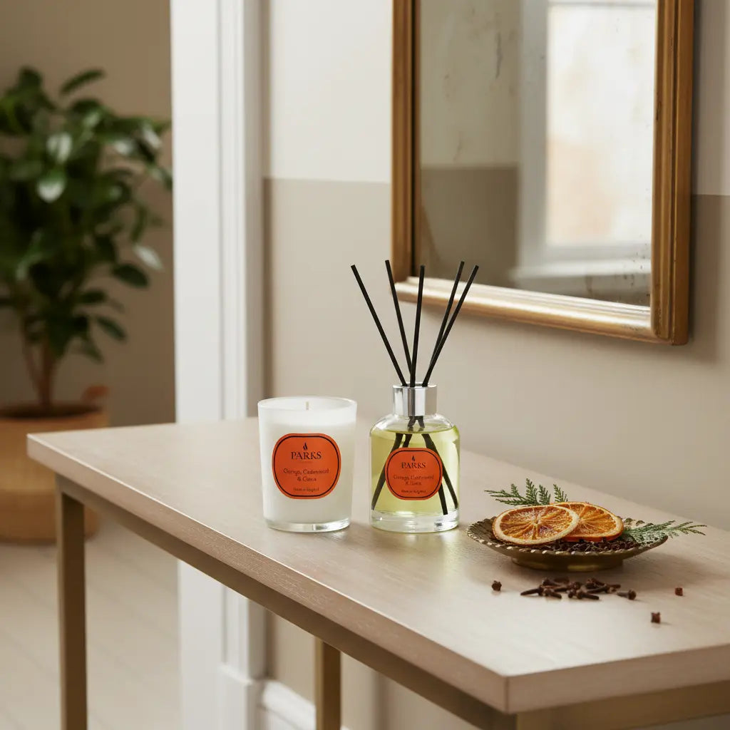 Orange, Cedarwood & Clove Candle & Reed Diffuser — 180g