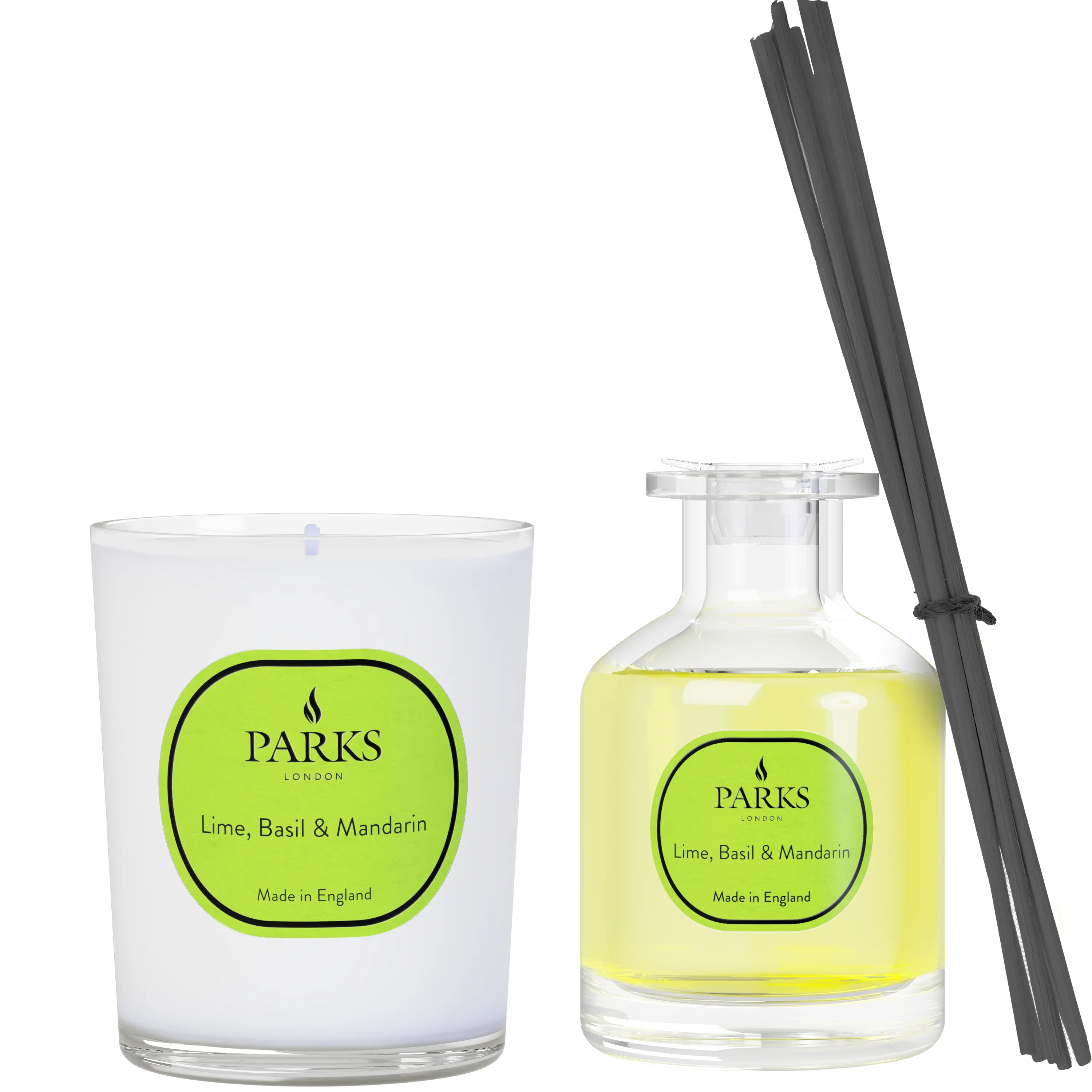 Lime, Basil & Mandarin Candle & Reed Diffuser — 180g