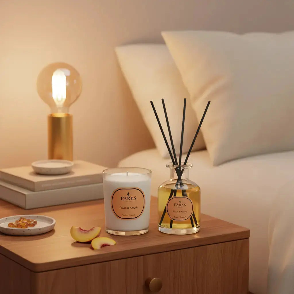 Peach Amyris Reed Diffuser — 100ml Parks Candles