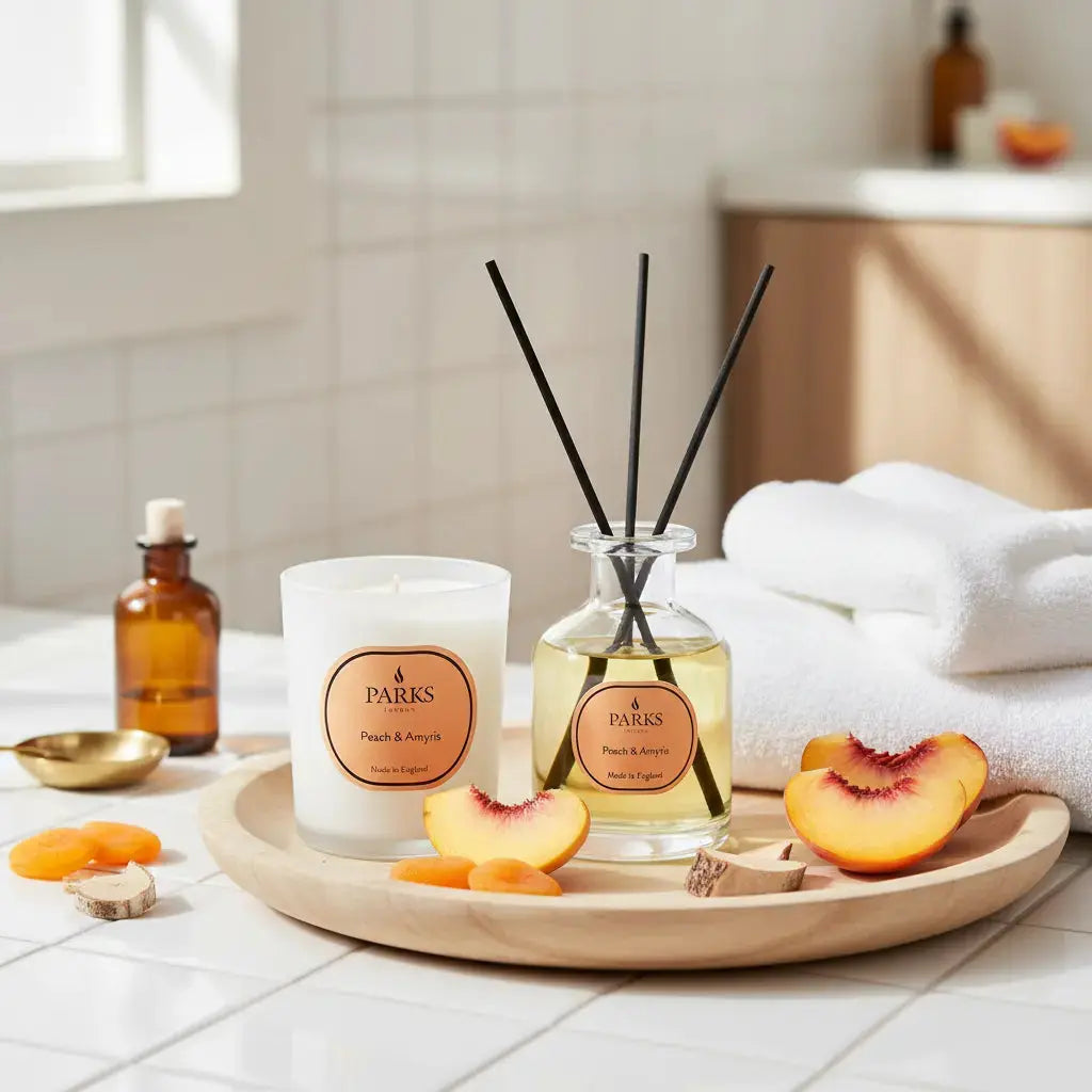 Peach Amyris Reed Diffuser — 100ml Parks Candles