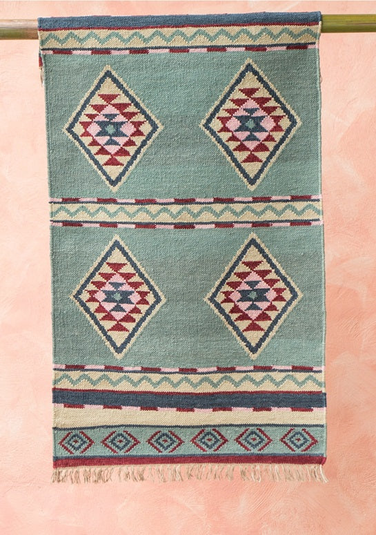 Anaya Hand Woven Wool/Cotton Kilim Rug