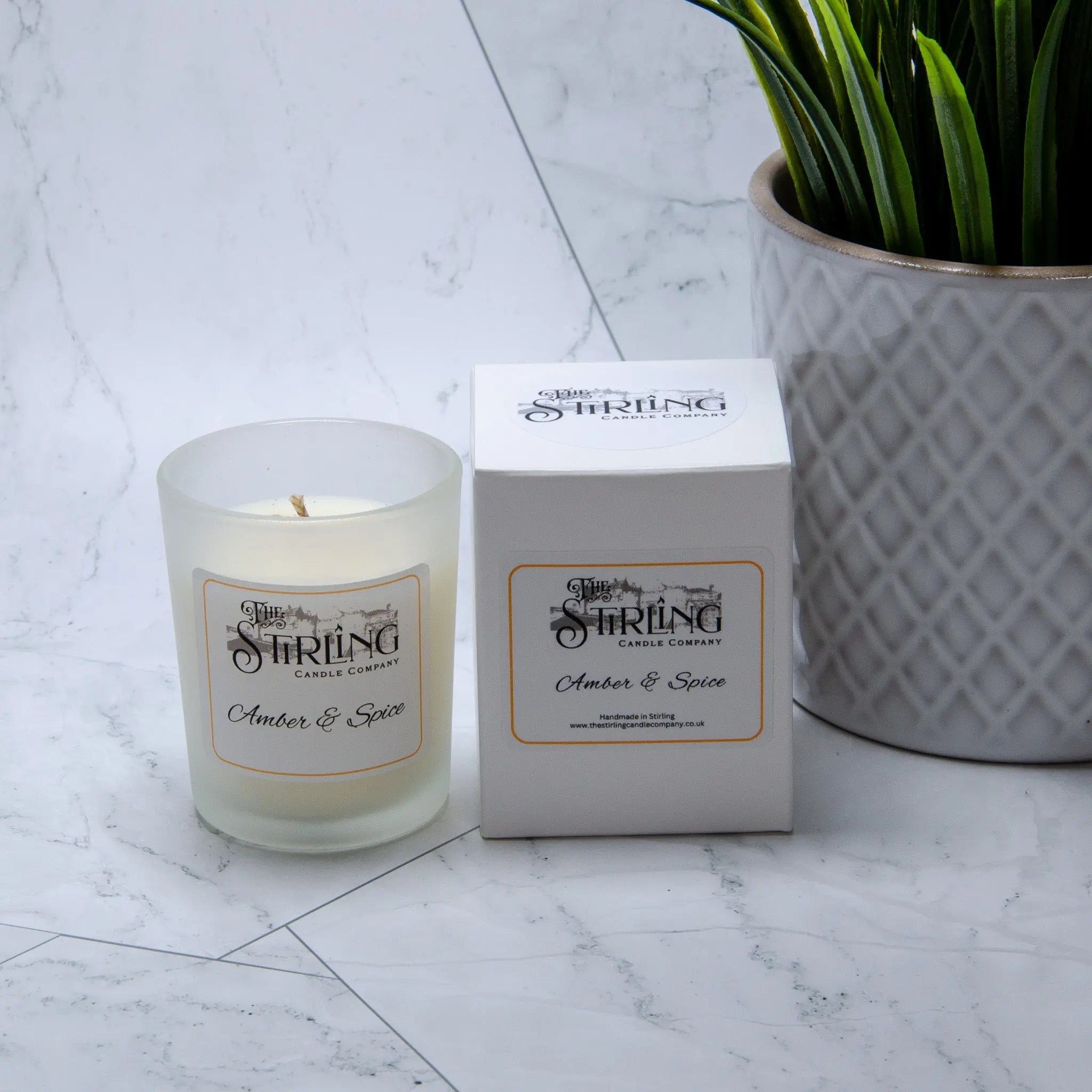 Amber & Spice – Small Candle The Stirling Candle Company