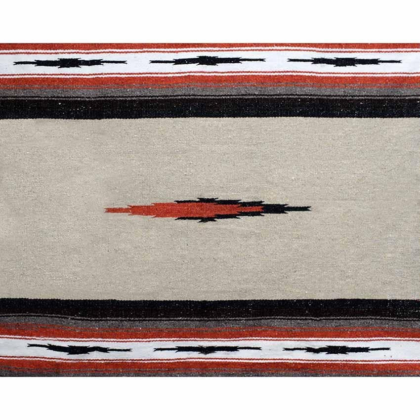 Autumn Earth Baja Diamond Beige Mexican Blanket