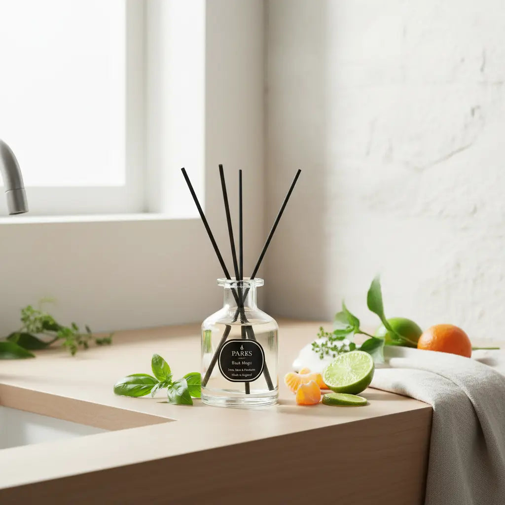Lime, Basil & Mandarin Reed Diffuser — 100ml Parks Candles