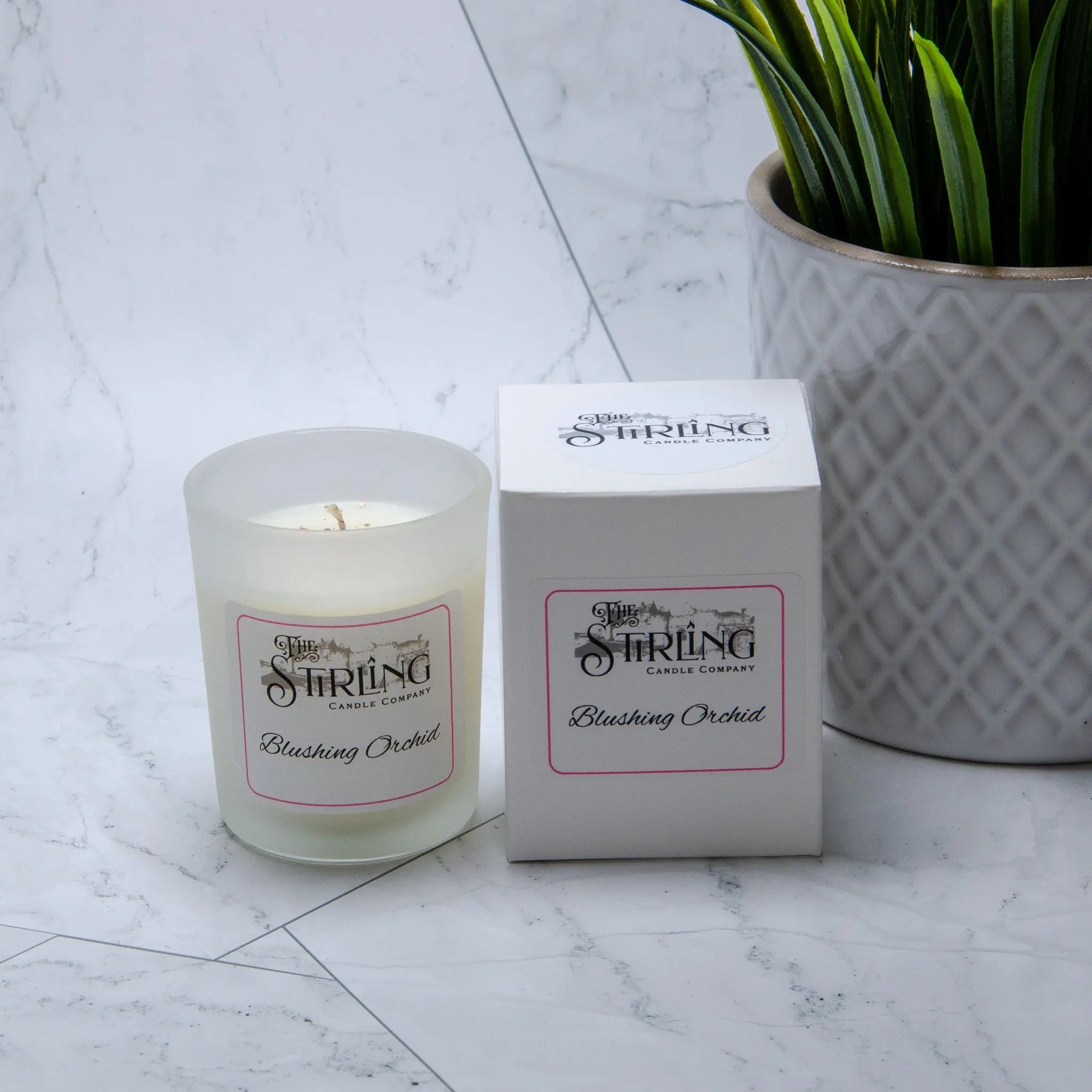 Blushing Orchid – Small Candle