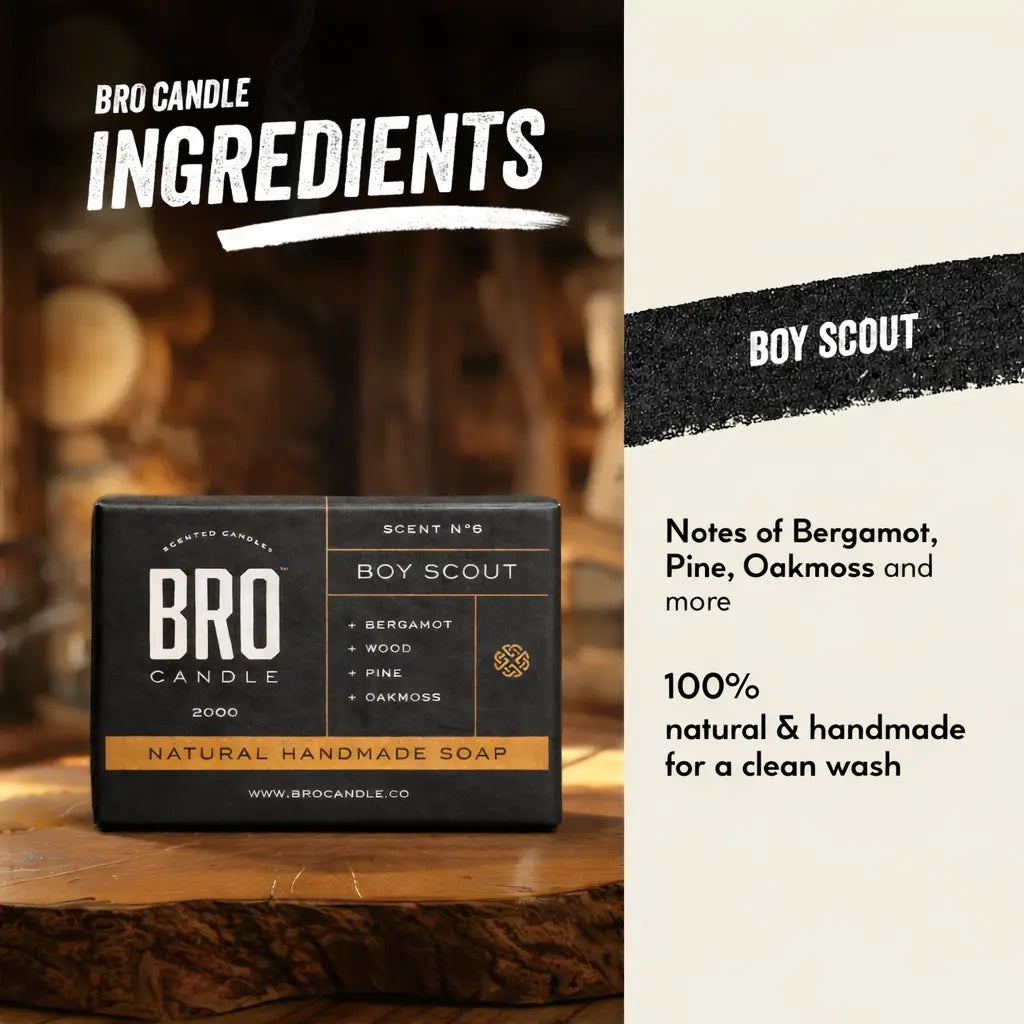 The Boy Scout Soap Bro Candle