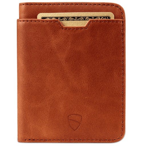 VAULTSKIN CITY CARD WALLET WITH RFID BLOCKING (COGNAC)
