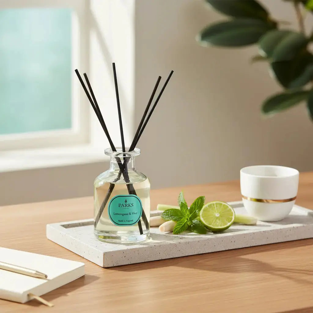 Lemongrass & Mint Reed Diffuser — 100ml Parks Candles