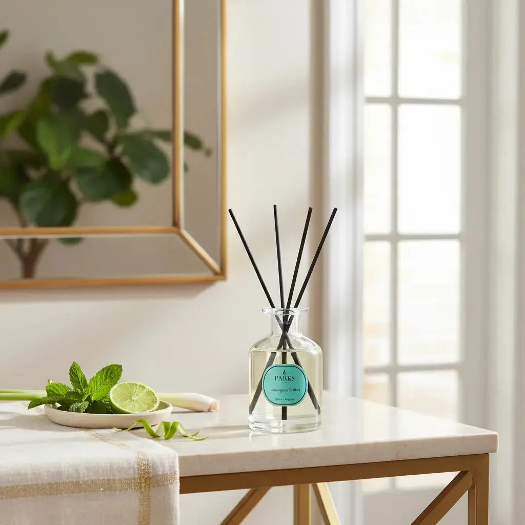Lemongrass & Mint Reed Diffuser — 100ml Parks Candles