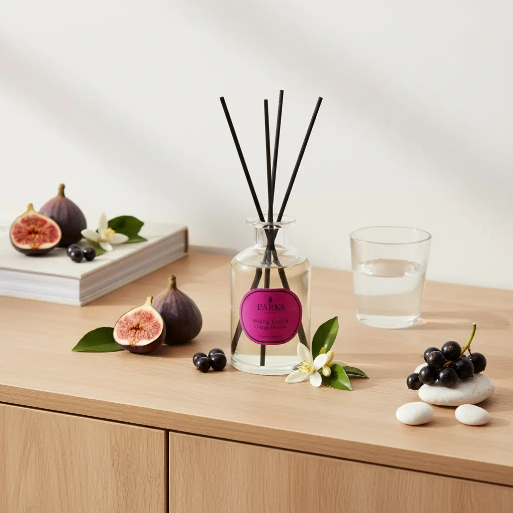 Wild Fig, Cassis & Orange Blossom Reed Diffuser — 220ml Parks Candles
