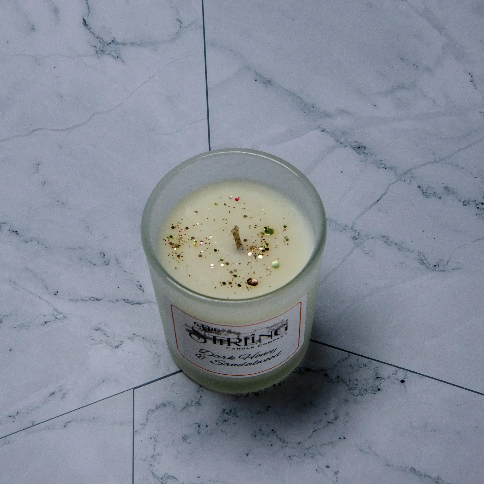 Dark Honey & Sandalwood – Small Candle