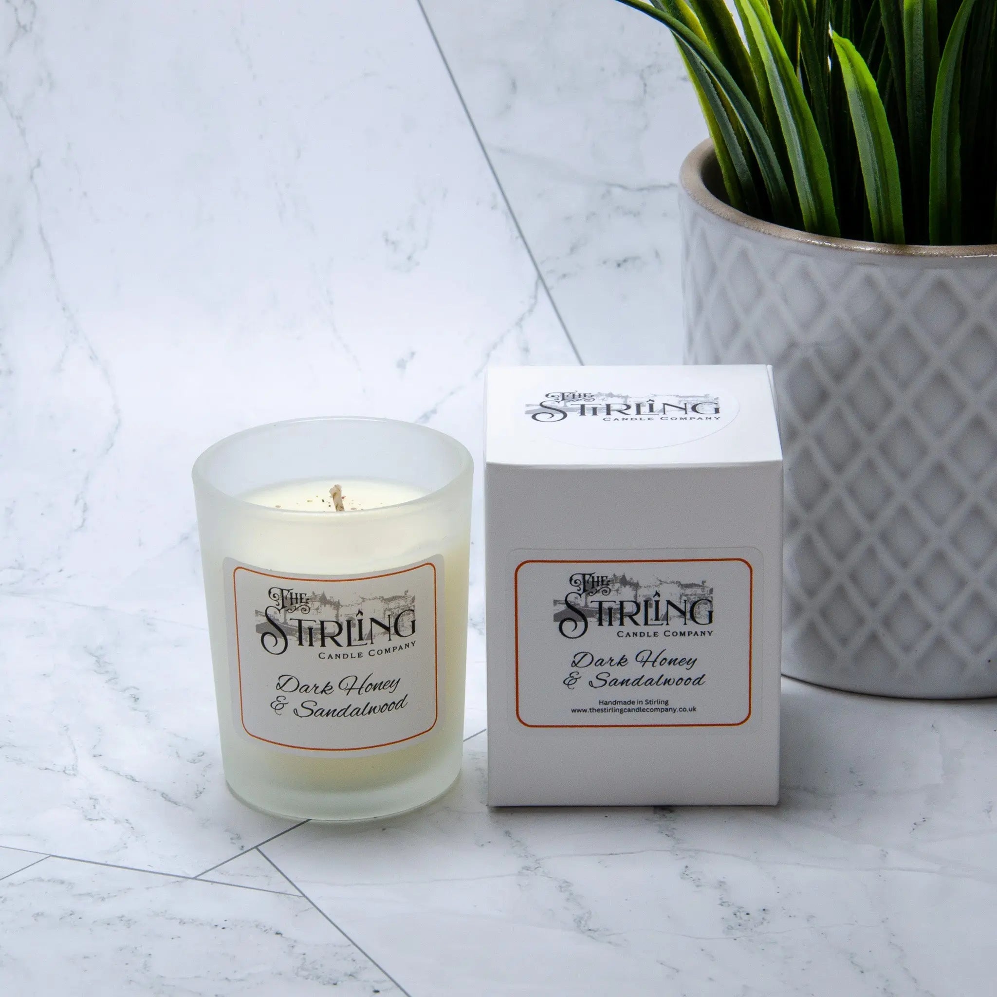 Dark Honey & Sandalwood – Small Candle