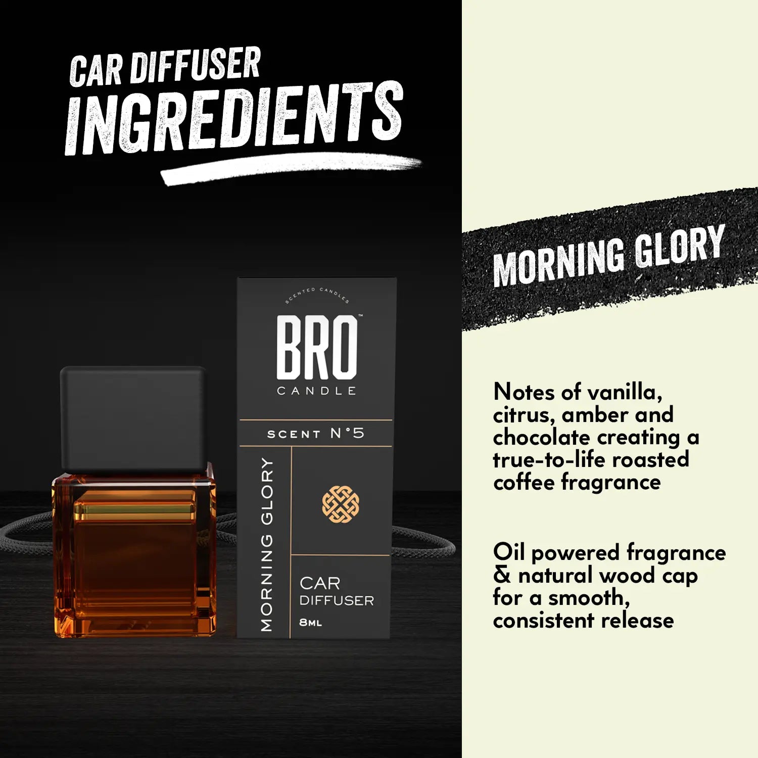 Morning Glory Car Diffuser Pack Bro Candle