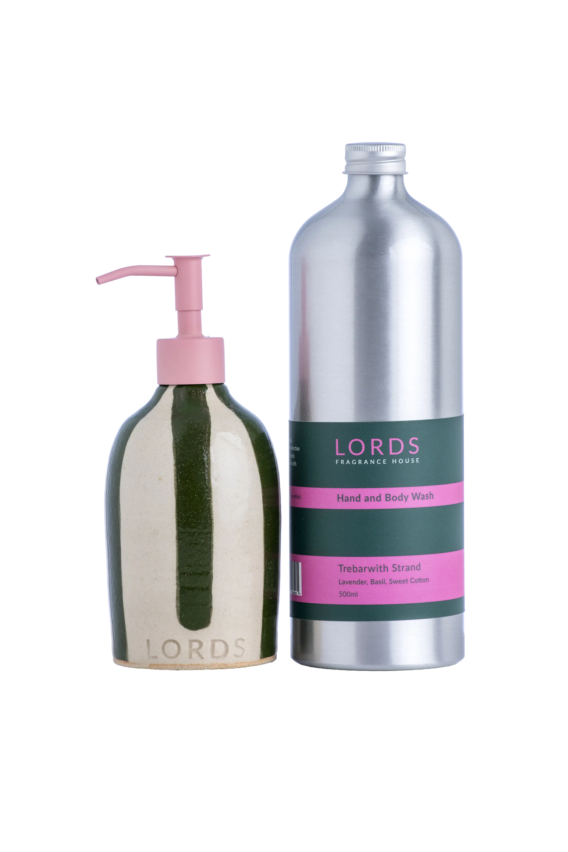 Ceramic Soap Holder & 1 Litre Refill Set LORDS Fragrance House