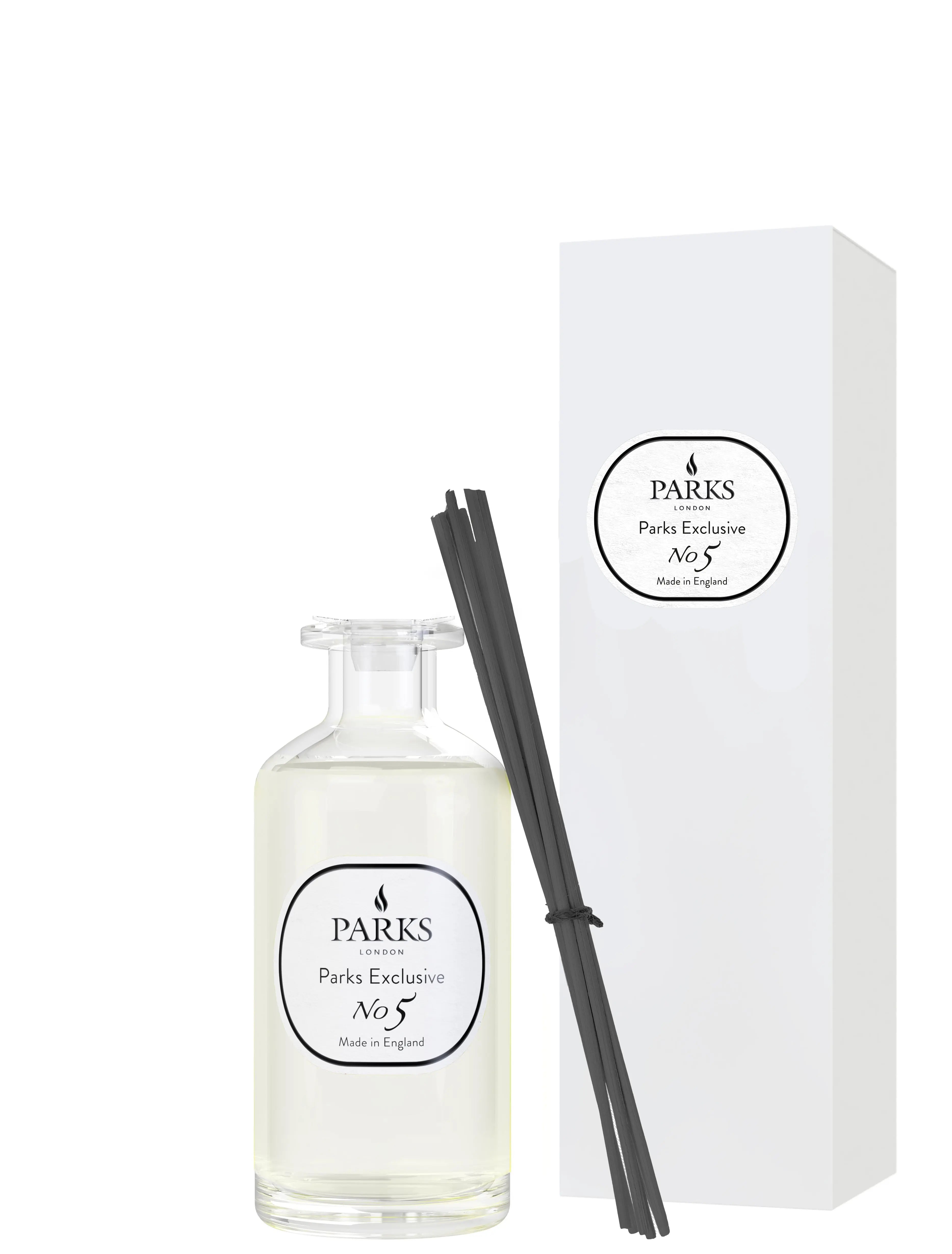 No. 5 – Black Olive & Frankincense Reed Diffuser — 220ml Parks Candles