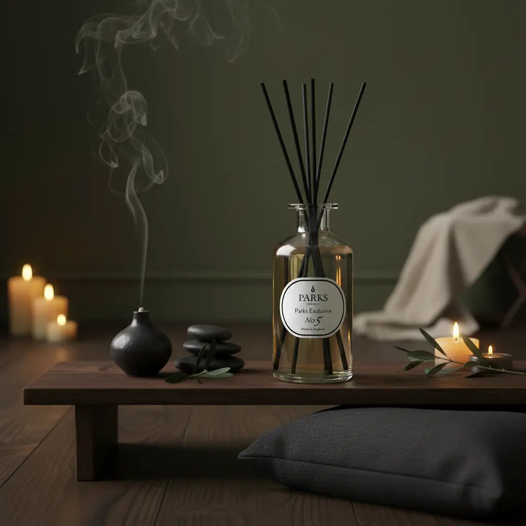 No. 5 – Black Olive & Frankincense Reed Diffuser — 220ml Parks Candles