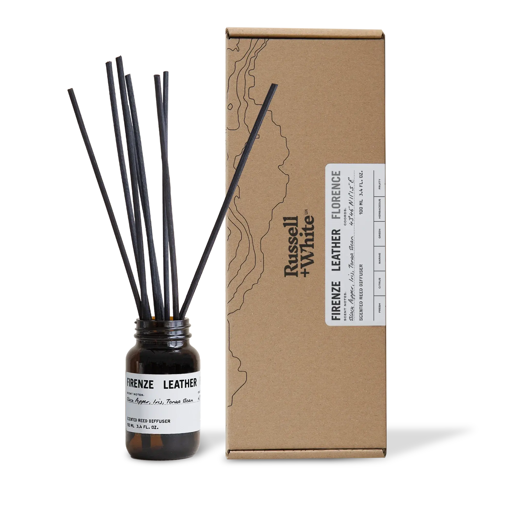 Firenze Leather 100ml Reed Diffuser